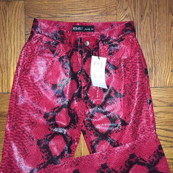 revolt snakeskin pants